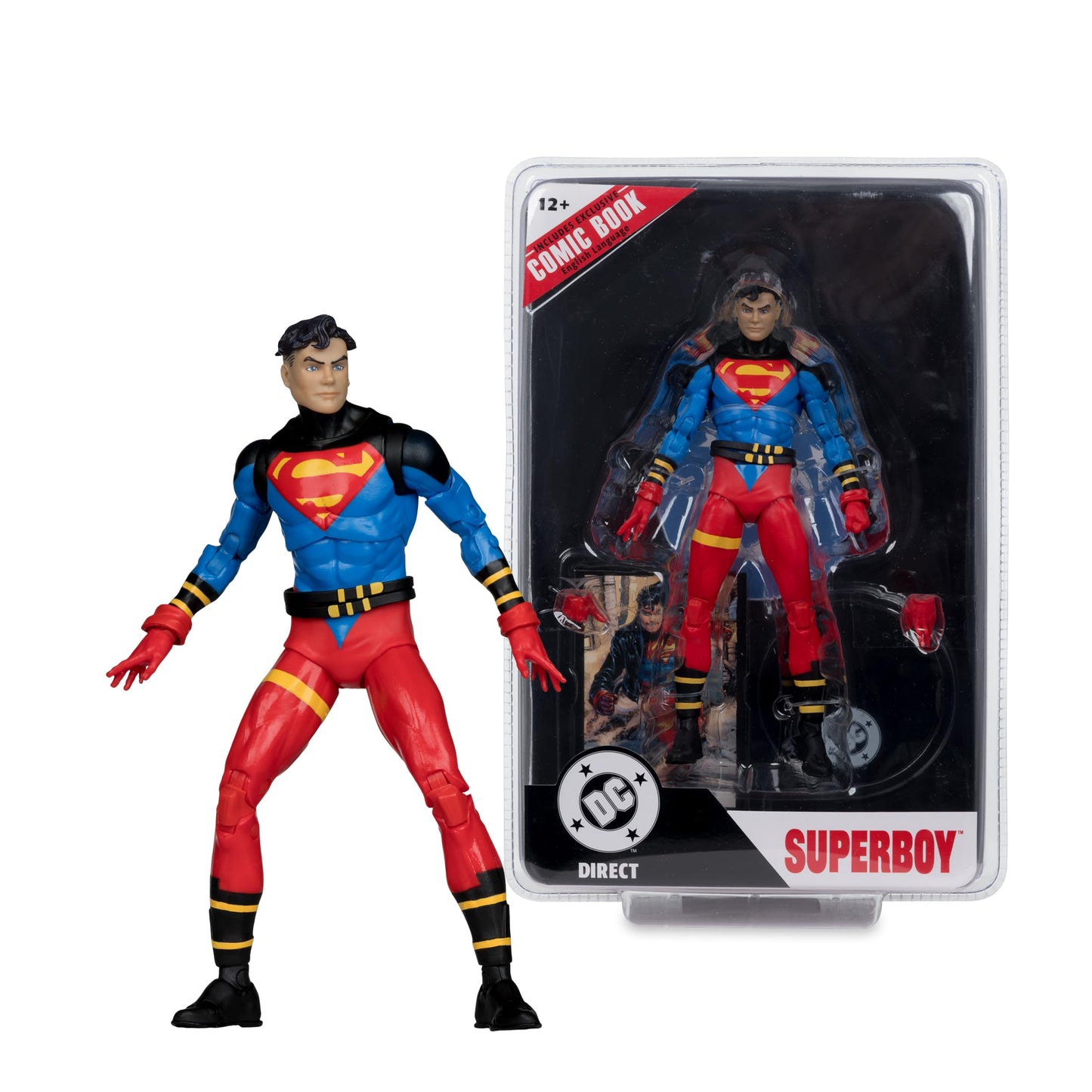 McFarlane Toys- DC Direct Page Punchers Superboy (Superboy #1) 7in Figure with Comic