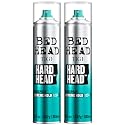 TIGI Bed Head Hard Head Hairspray 2-Pack - Extreme Hold Hairspray, Dries Instantly, Adds Shine, Vibrant Apple Scent, 11.7 Oz Ea