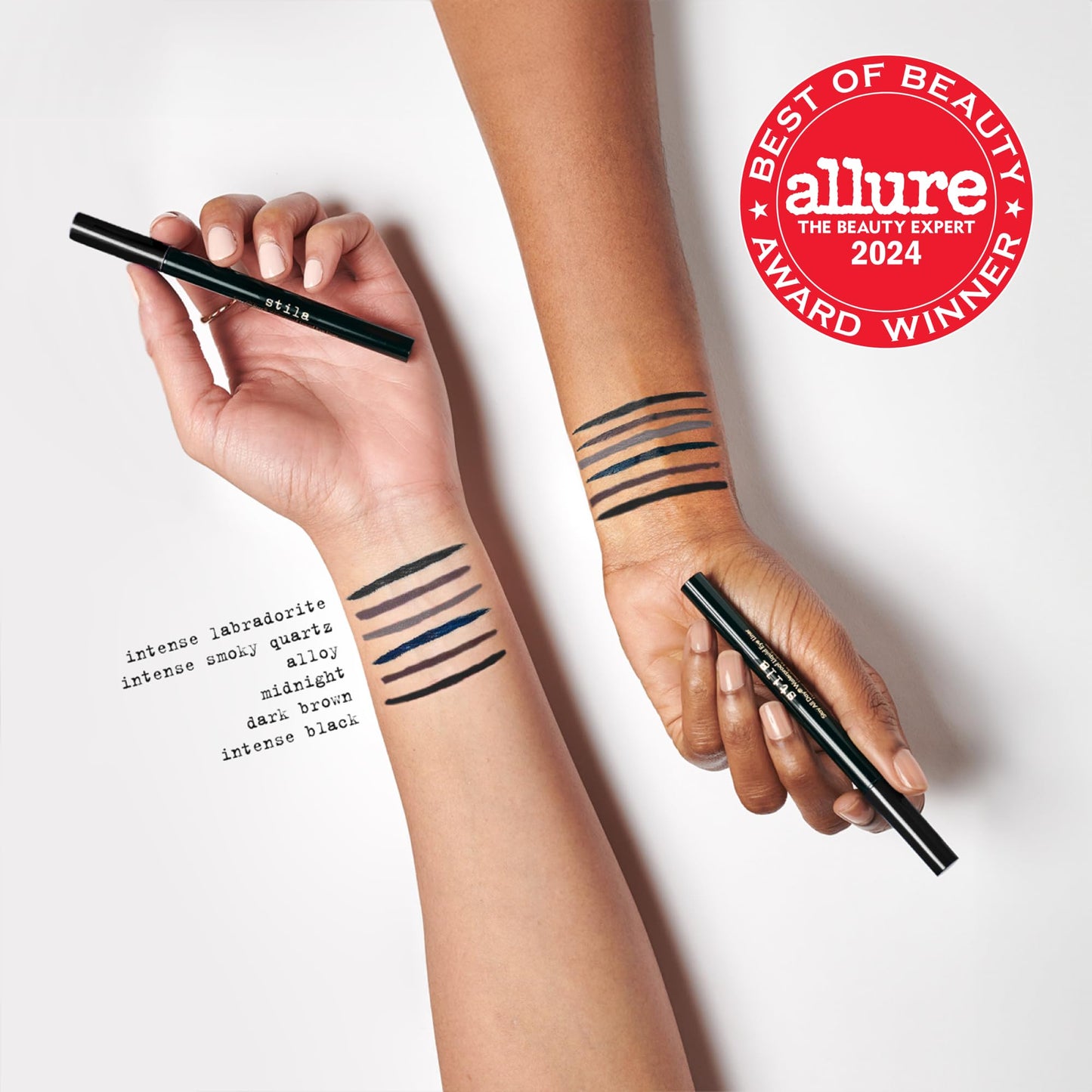 Stila Stay All Day Waterproof Liquid Eye Liner, Dark Brown, 1 Count (Pack of 1)