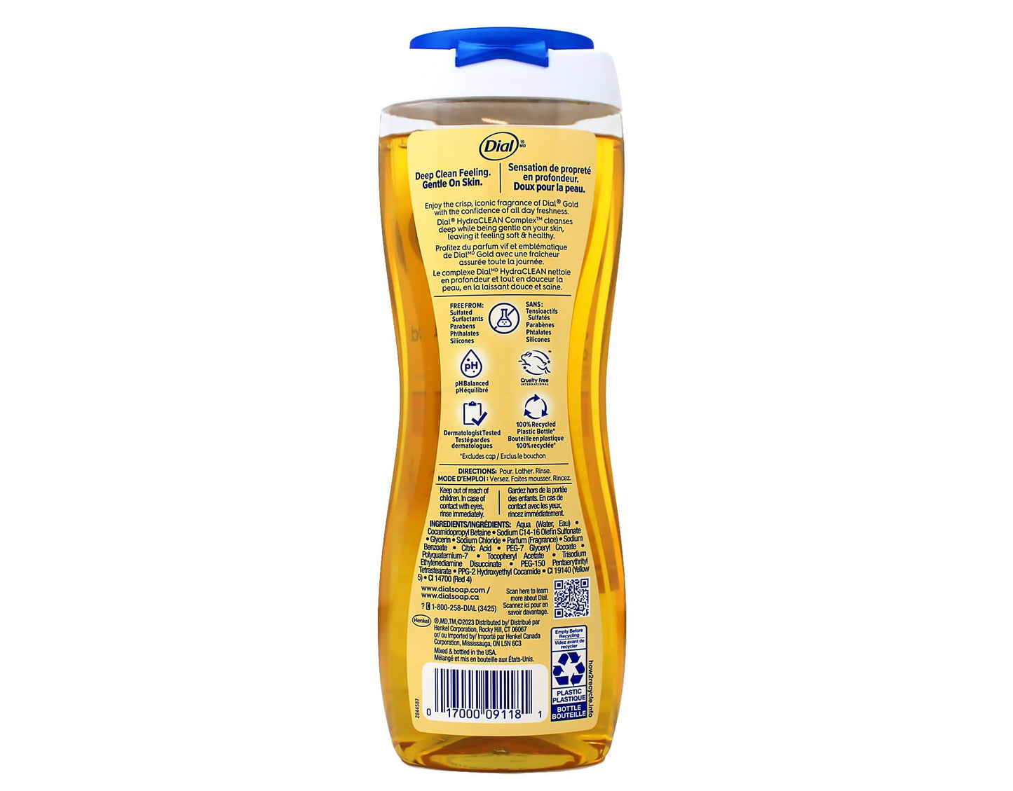 Dial Gold Hydrating Body Wash 16 oz (Pack of 8)