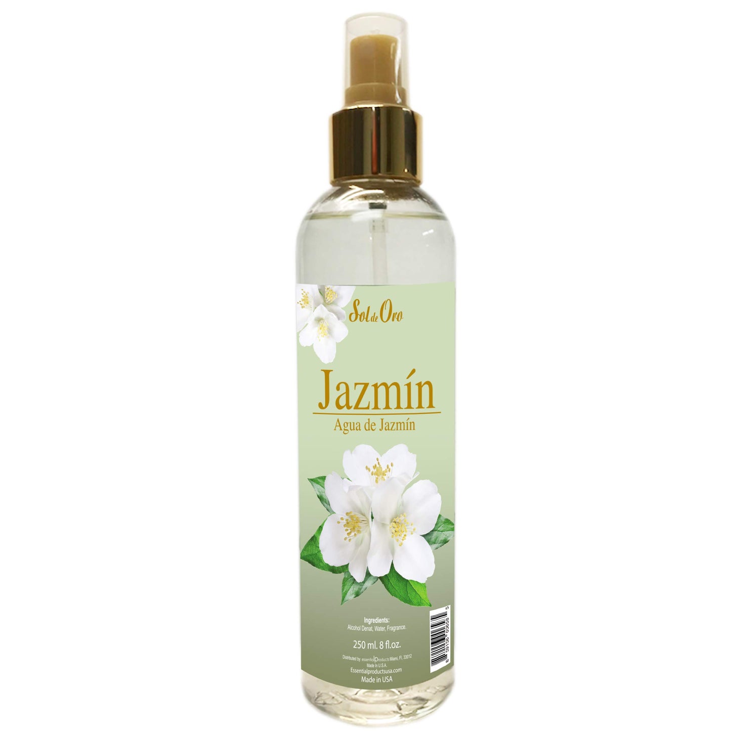 Sol de Oro Splash Cologne Jazmin Fragrance of Cuba 8oz