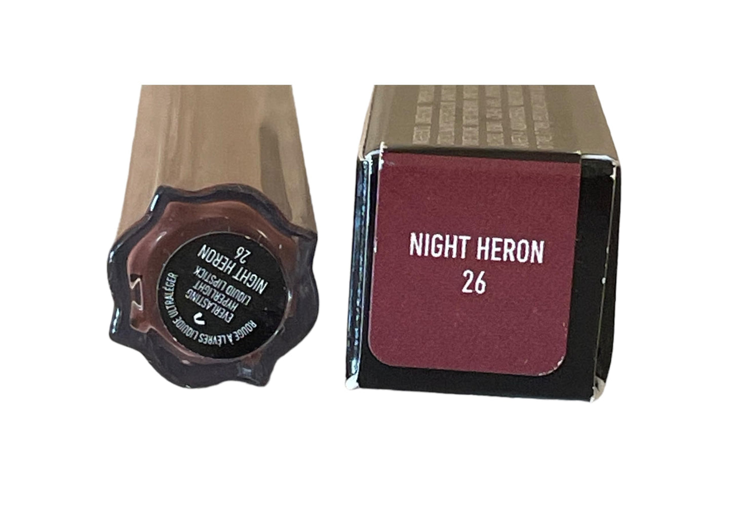 KVD Everlasting Hyperlight Liquid Lipstick - Night Heron - Reddish Brown, Transfer?Proof Matte, Lightweight All?Day Wear, Non?Drying, Vegan &