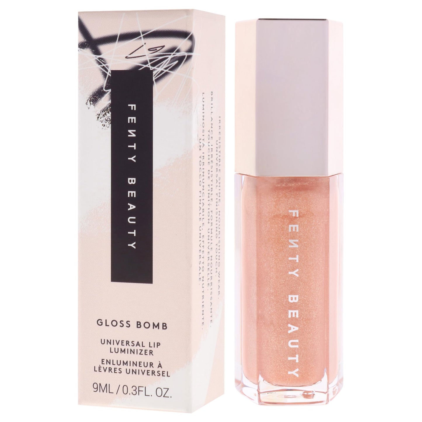 Gloss Bomb Universal Lip Luminizer - 10 Champ Stamp Fantasy by Fenty Beauty for Women - 0.3 oz Lip Gloss