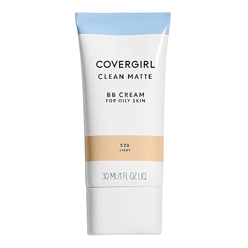 COVERGIRL - Clean Matte BB Cream, Oil-Free, Long-Lasting, Sensitive Skin, Lightweight, 100% Cruelty-Free