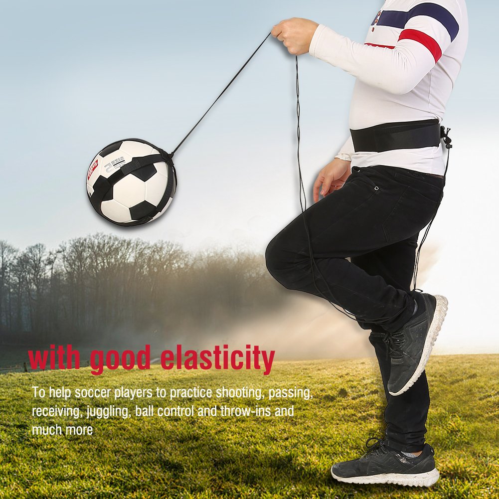 Soccer Kick Back Trainer,Children Soccer Kick Trainer Skills Practice Exercises Training Waist Belt Hands Soccer Kick Trainer Soccer Nets…