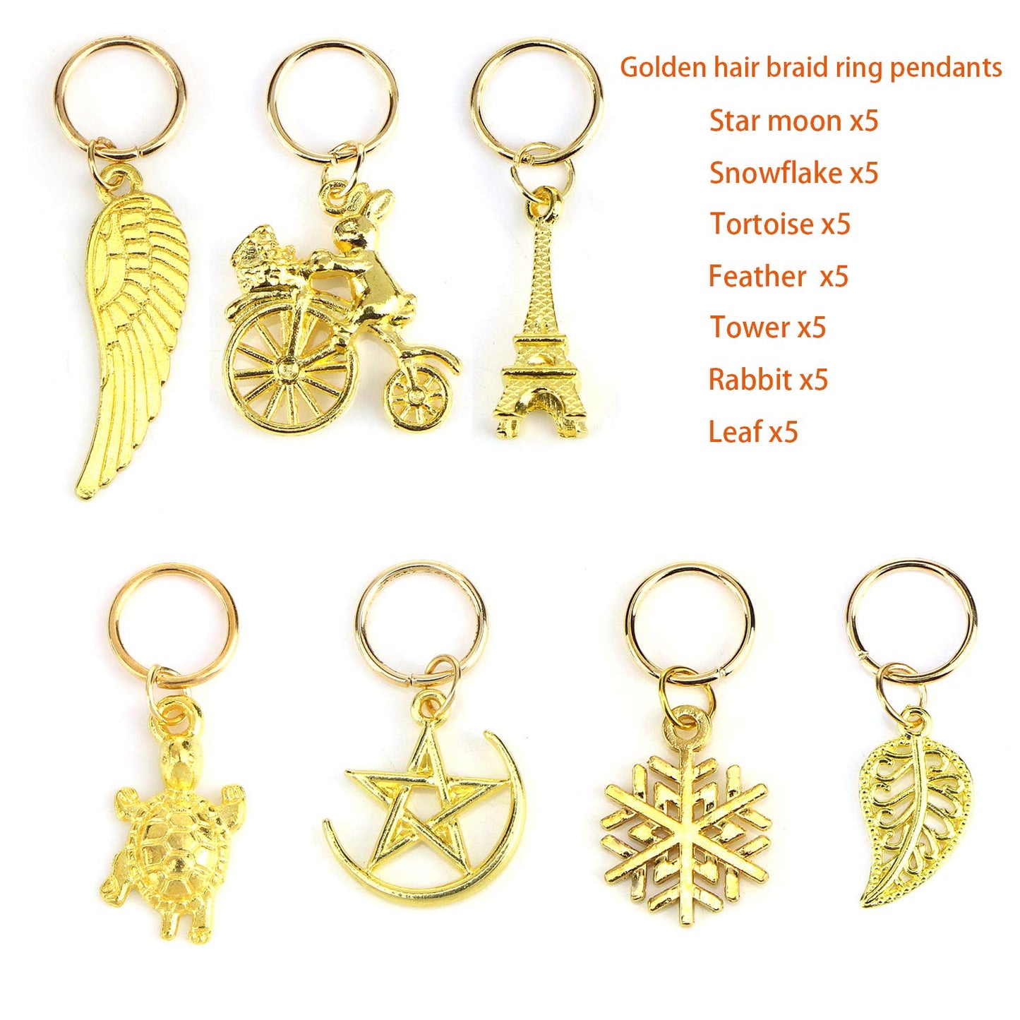 ZTWEDEN 210PCS Aluminum Hair Coil Dreadlocks Beads Hair Cuffs Hair Braids Clips Hair Decoration Braid Jewelry for Braids Accessories