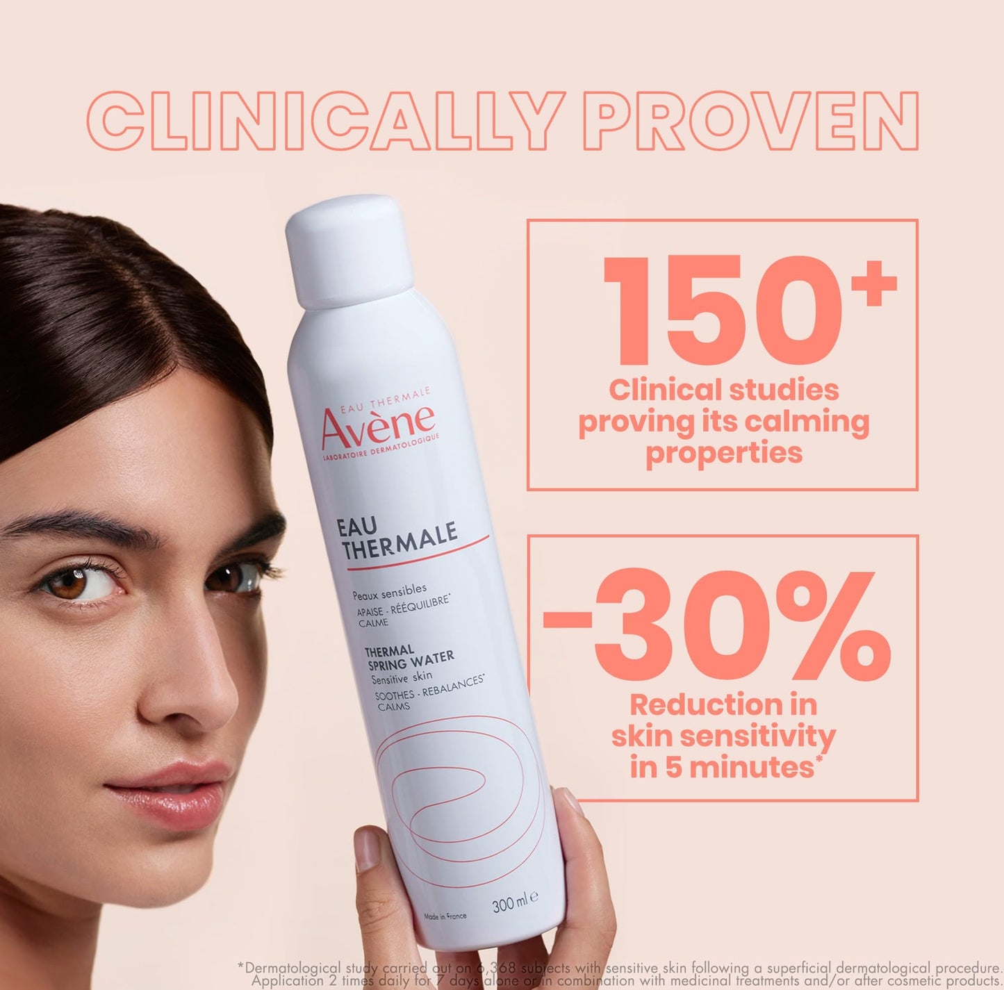 Avène Thermal Spring Water, Soothing Calming Facial Mist Spray for Sensitive Skin, Soothes, Softens + Calms Skin, Formulated with Mineral & Biological