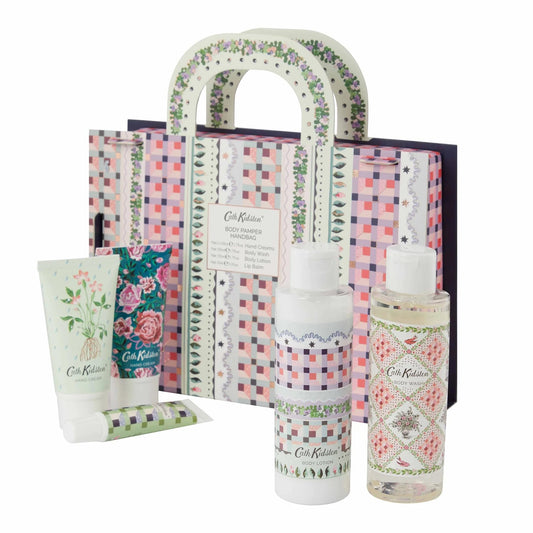 Cath Kidston Roots & Raindrops Body Pamper Hamper Handbag Gift Set Beauty and Personal Care Heathcote & Ivory