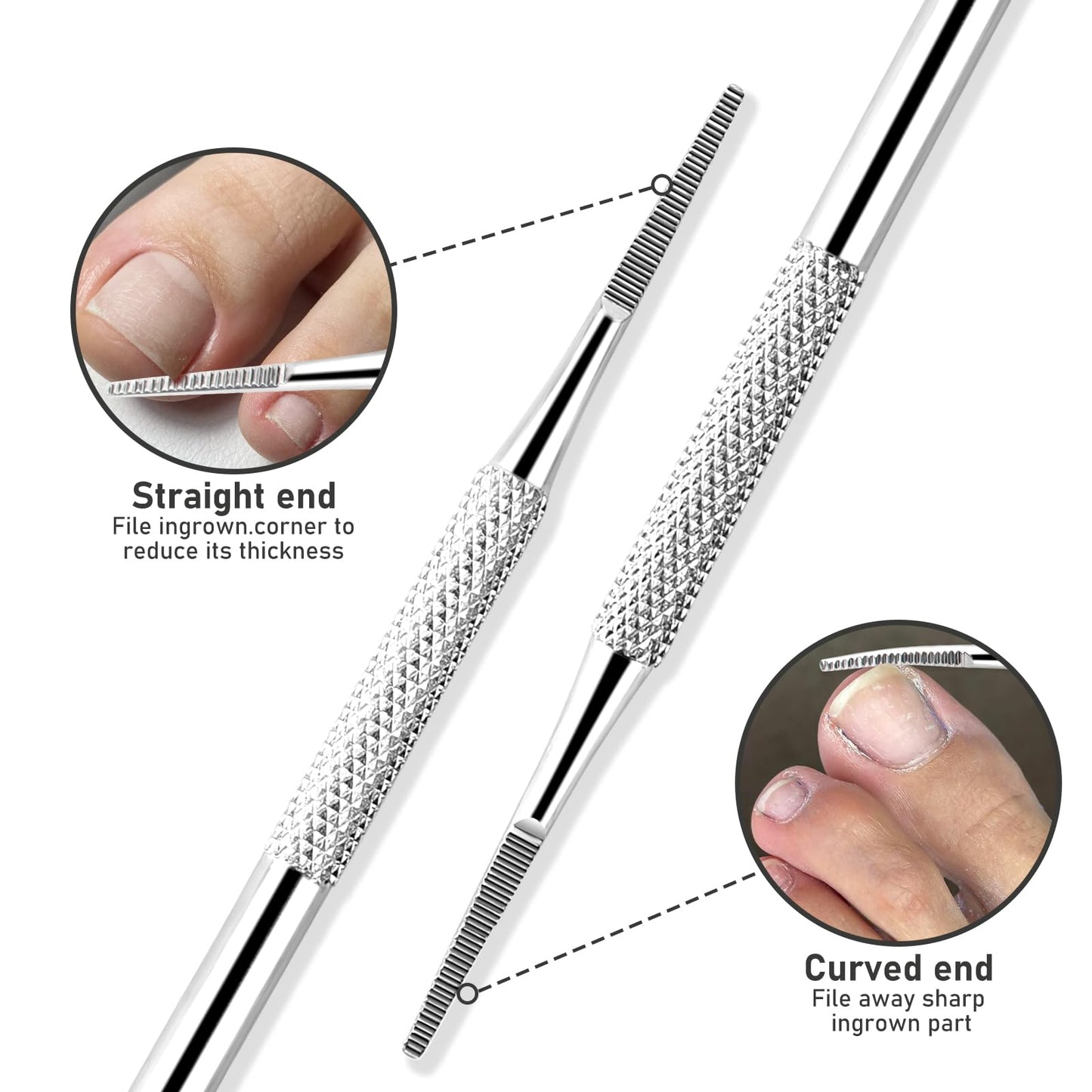Ingrown Toenail Tool Kit, Ingrown Toenail Removal Kit: Ingrown Toenail Clippers, Ingrown Toenail File and Lifters, Under Nail Cleaner - Professional Beauty and Personal Care KuanStore