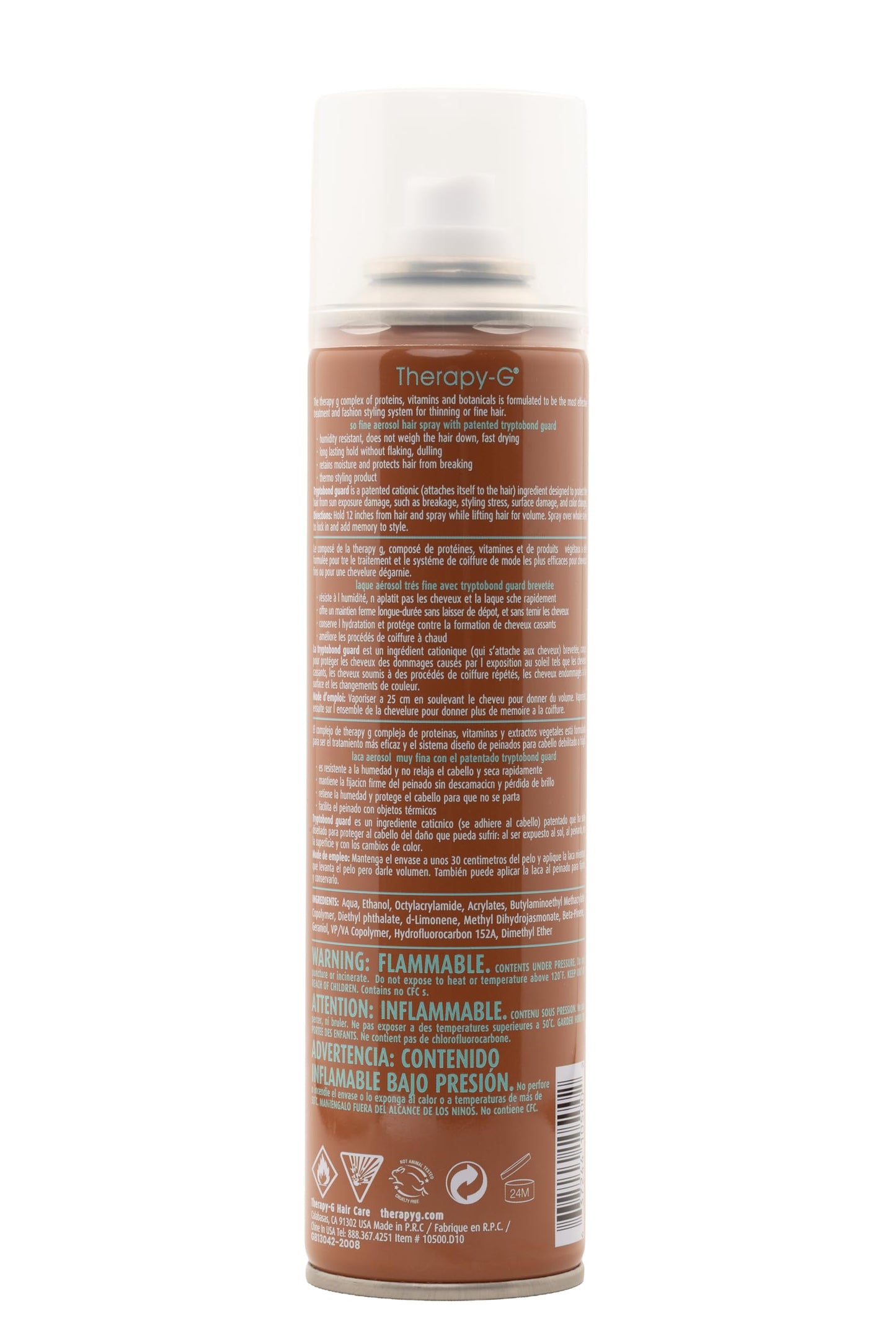 Therapy-G So Fine Aerosol Hair Spray 300ml 8.95 oz 254g