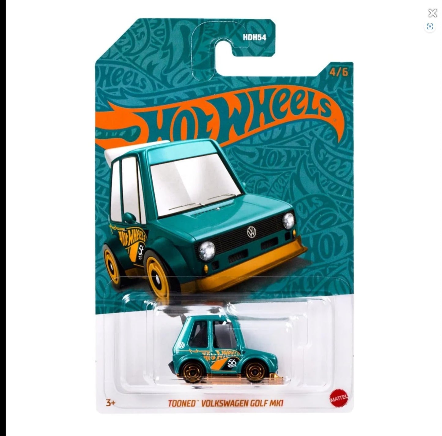 Hot Wheels 56th Anniversary Pearl & Chrome w/Chase Vehicle Case of 6 Cars Set