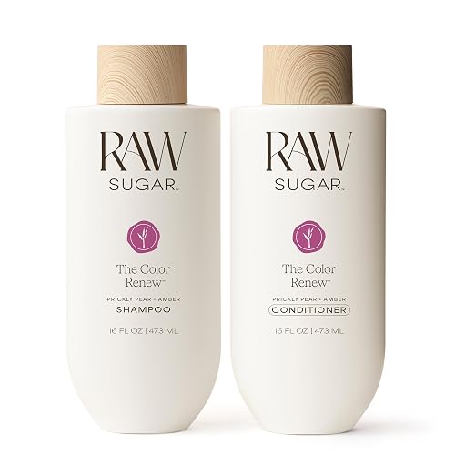 Raw Sugar Shampoo and Conditioner Set, The Color Renew Hair Care Duo, 16 Fl Oz (2 Products) Protects Color, A Renewing Haircare Bundle, Without