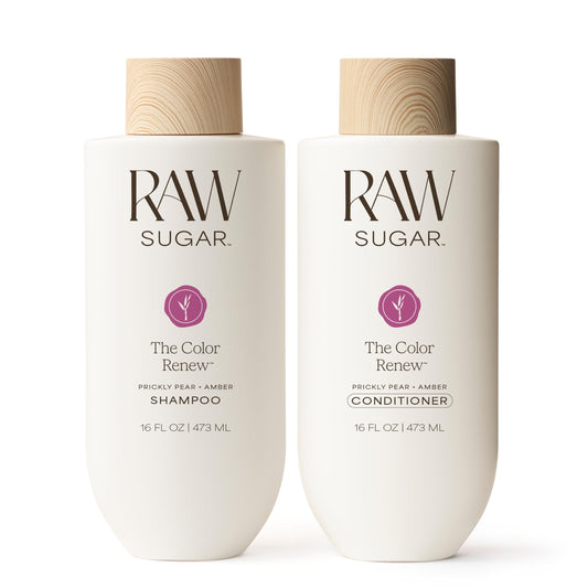 Raw Sugar Shampoo and Conditioner Set, The Color Renew Hair Care Duo, 16 Fl Oz (2 Products) Protects Color, A Renewing Haircare Bundle, Without