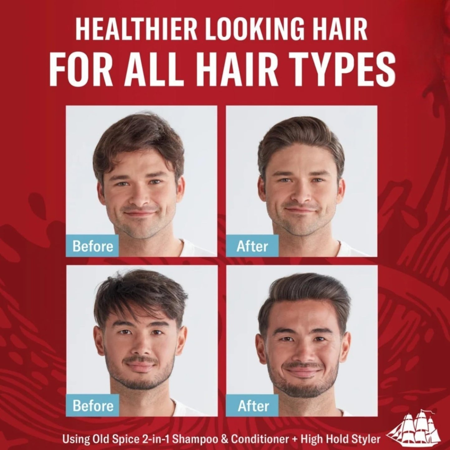 Old Spice Holiday Gift Set, 2-in-1 Shampoo & Conditioner, Body Wash and Hair Pomade (Krakengard)