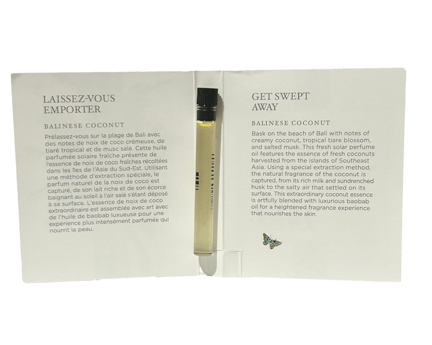 NEST Balinese Coconut Sample Perfume Oil Parfum 1.5 ml / 0.05 fl.oz - Vial SPLASH ON/DABBER Set of 3 Vials (3543)