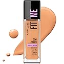 Maybelline Fit Me Dewy + Smooth Liquid Foundation Makeup, Warm Honey, 1 Count (Packaging May Vary)