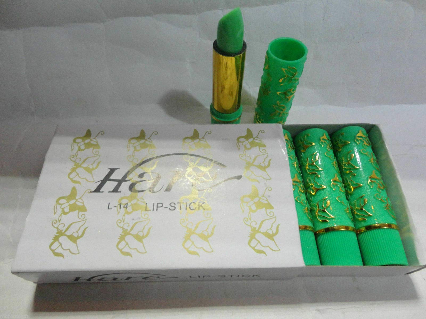 4pcs Real Original Hare Magic Moroccan Lipsticks change green to pink
