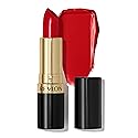 Revlon Super Lustrous Lipstick, Creamy Formula For Soft, Fuller-Looking Lips, Moisturized Feel, 775 Super Red, 0.15 oz