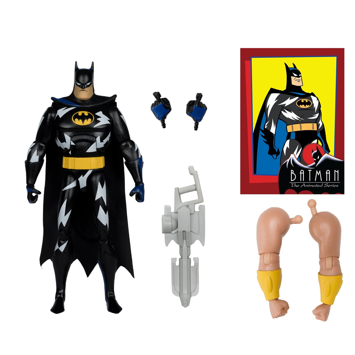 McFarlane Batman: The Animated Series Batman (Lightning Strike) 6" Build-A Figure Toys