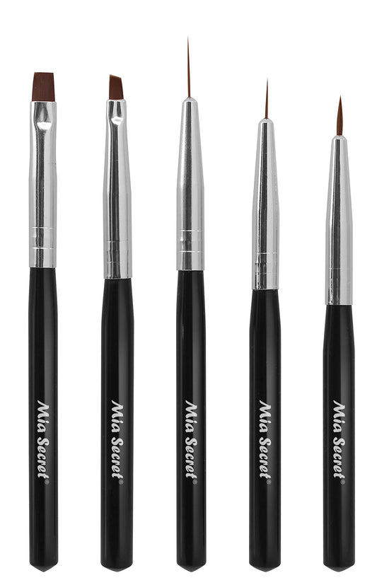 Mia Secret Professional Nail System 5 pcs Nail Art Brush Set (NB-5P)