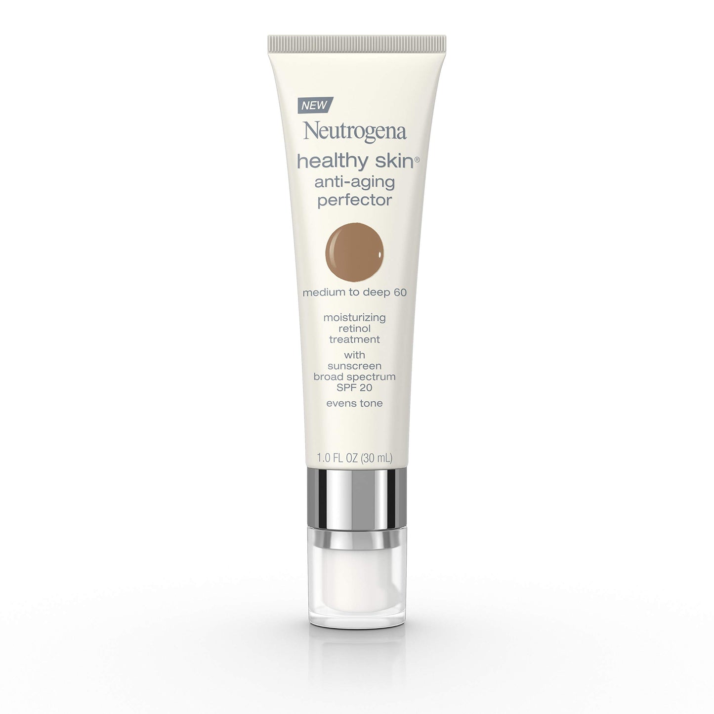Neutrogena Healthy Skin Anti-Aging Perfector Tinted Facial Moisturizer and Retinol Treatment with Broad Spectrum SPF 20 Sunscreen with Titanium