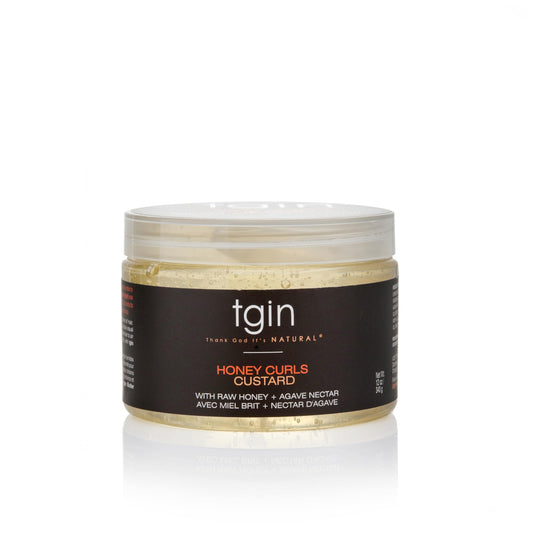 Thank God It's Natural Honey Curls Custard - 12 Oz - For Natural, Dry, Curly, Damaged Hair