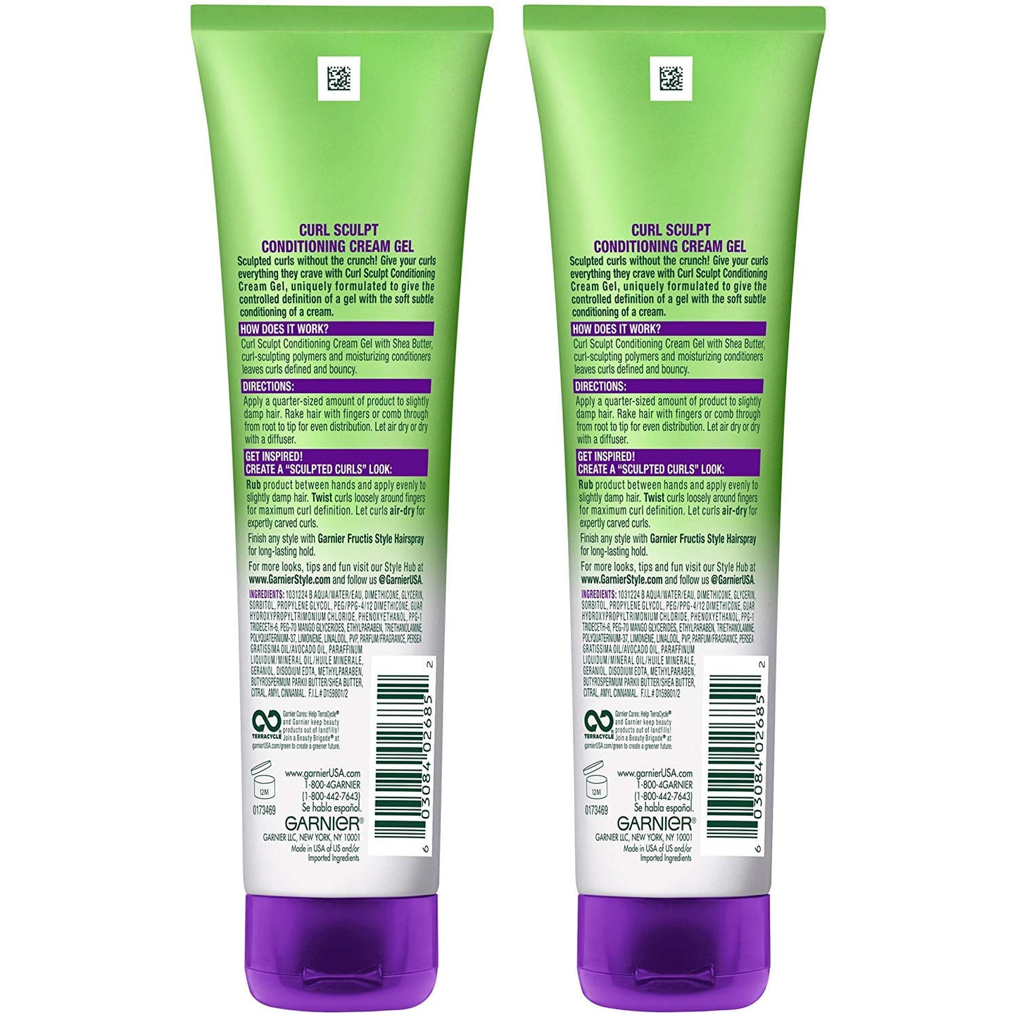 Garnier Hair Care Fructis Style Sculpt Conditioning Cream Gel, Curl, 5.1 oz (Pack of 3)
