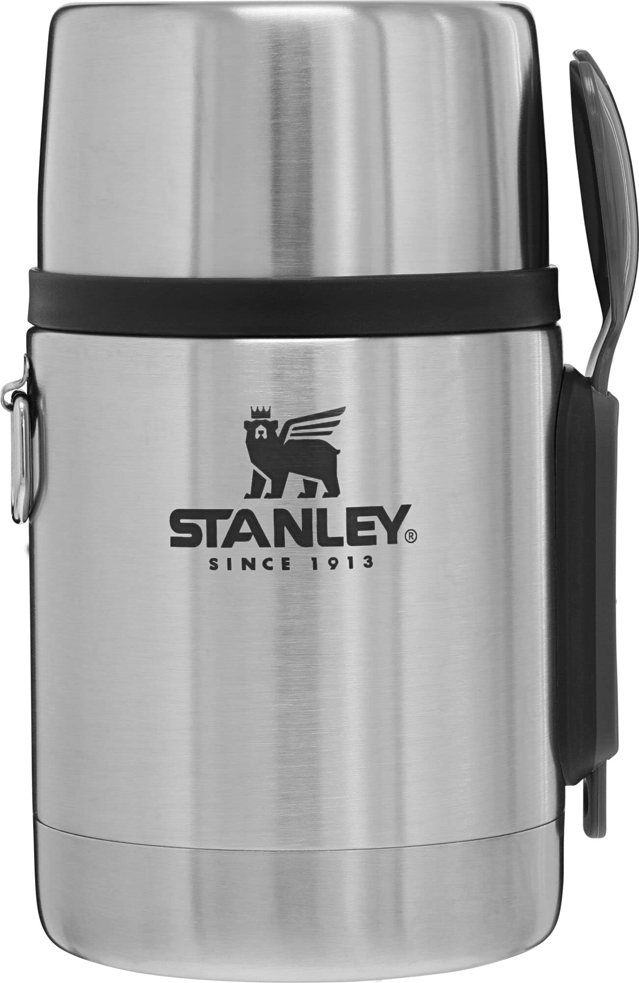 STANLEY Classic Food Jar and Spork 18 oz | Vacuum Insulated Food Container | Wide Mouth Screw On Lid | Packable for Travel | Stainless Steel…