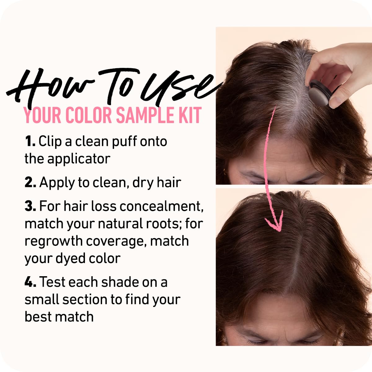 BOLDIFY Hairline Powder Sample Kit - Root Touch Up Hair Color for Gray Coverage Beauty and Personal Care Boldify