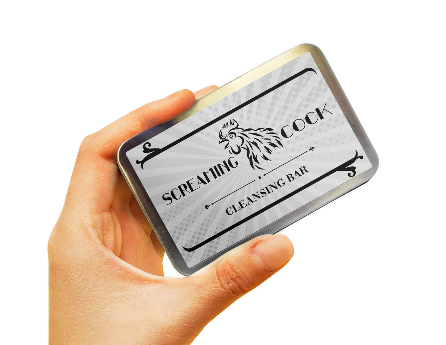 Gears Out Screaming Cock Cleansing Bar - Funny Vintage Crowing Rooster Design - Novelty Bath Soap for Men - Black Soap, Handcrafted, Made in the USA Beauty & Personal Care Gears Out