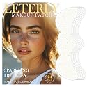 Leterly 24 Pcs Glitter Freckles Face Tattoo,Gold Face Glitter Makeup Patches Cute Sparkle Freckles Patches Waterproof Makeup Speckles for Face