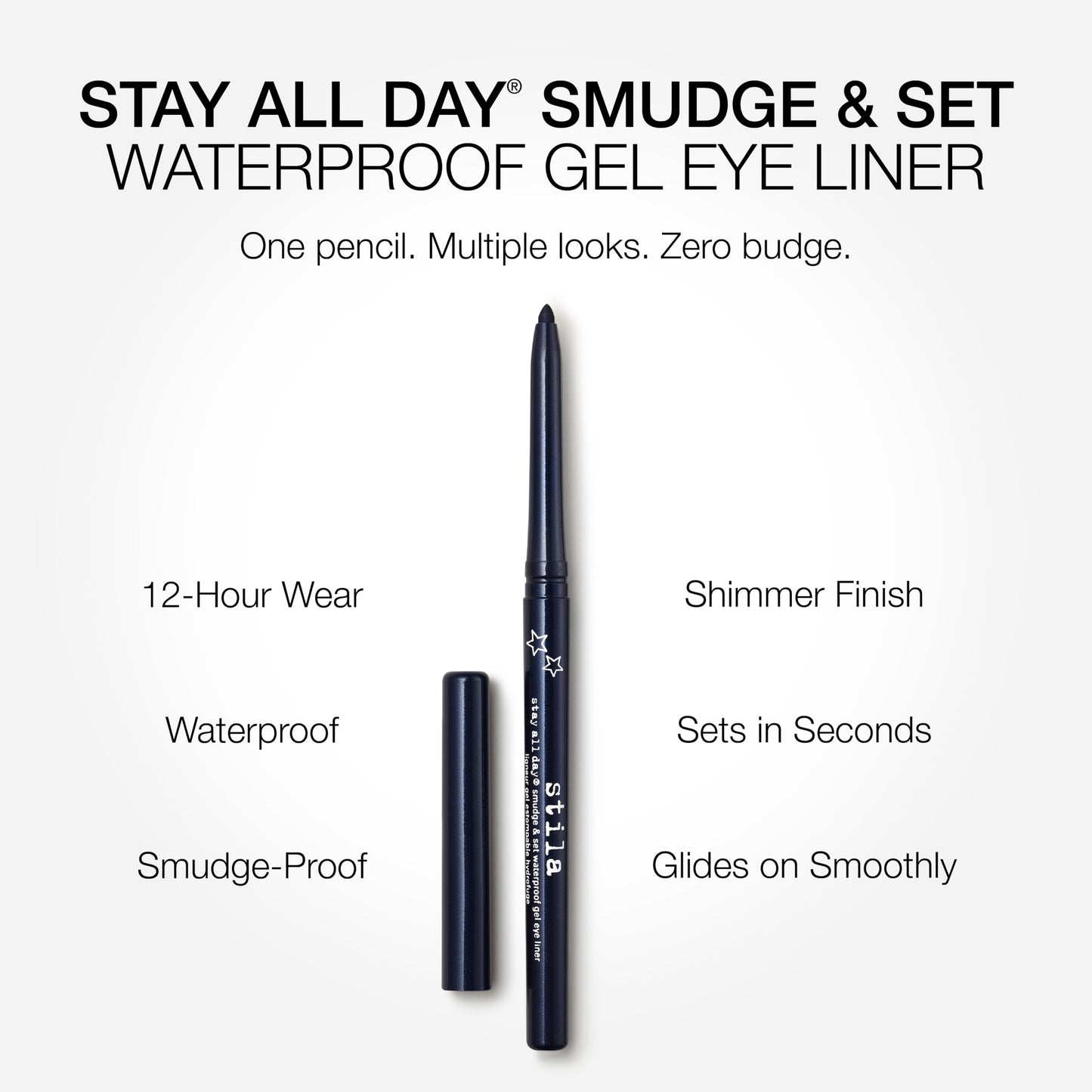 stila Stay All Day® Smudge & Set Waterproof Gel Liner | Long-Wear Gel Eyeliner Pencil for Tightlining, Waterline & Smoky Eye Looks | 12-Hour Wear, No Beauty and Personal Care stila