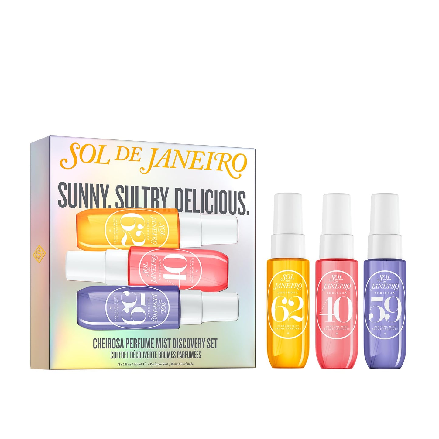 Sol de Janeiro Cheirosa Perfume Mist Discovery Set | Includes Cheirosa 62, 40, and 59 | 3 x 1 fl oz. Beauty Minis Beauty and Personal Care Sol de Janeiro