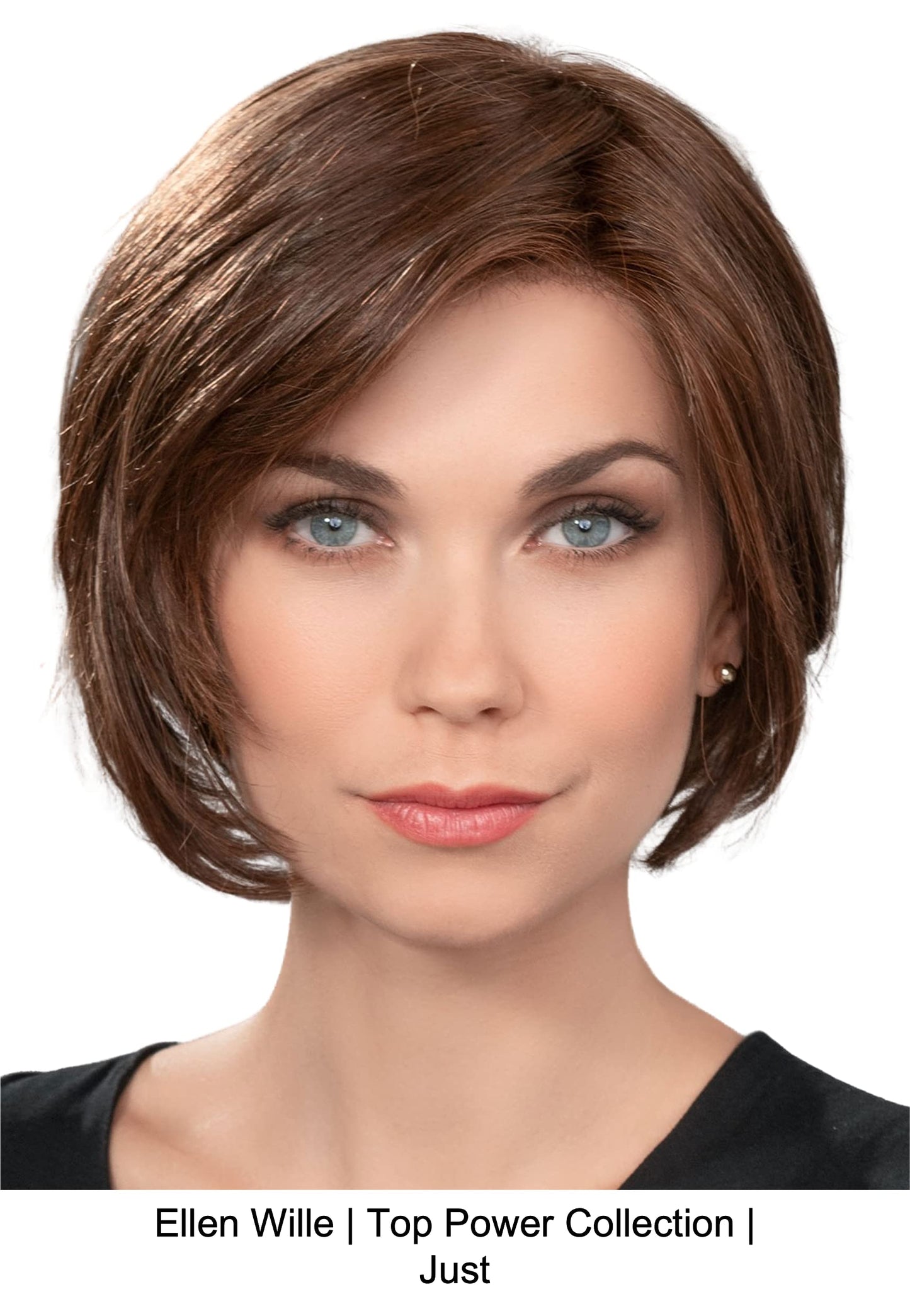 JUST Lace Front 100% Hand-Tied Heat Friendly Synthetic Topper by Ellen Wille, 5PC Bundle: Topper, 4oz Mara Ray ProSmooth Shampoo & Conditioner, Comb