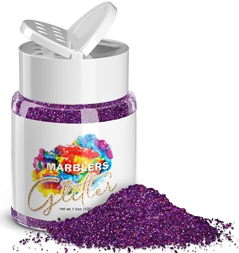MARBLERS Holographic Glitter [Holo Magenta] 1.5oz (42g) | Fine | Non-Toxic, Vegan, Cruelty-Free | Face, Body, Eyeshadow, Hair, Festival, Party Makeup