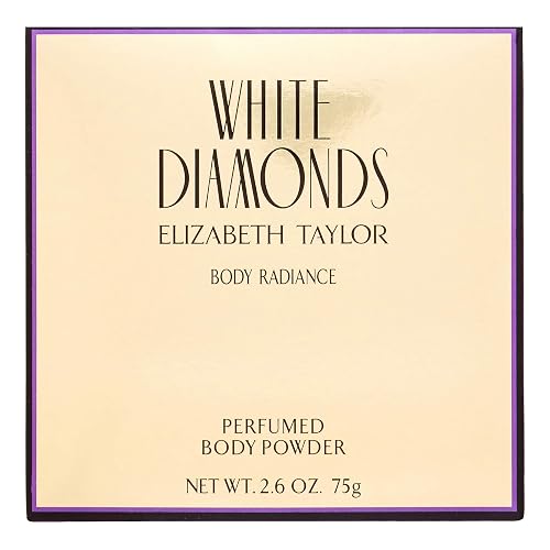 Elizabeth Taylor White Diamonds Body Radiance Perfumed Body Powder 2.60 oz (Pack of 4)