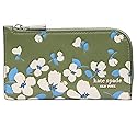 kate spade new york Devin Painterly Bouquet Embossed Smooth Leather Small Slim Bifold Wallet