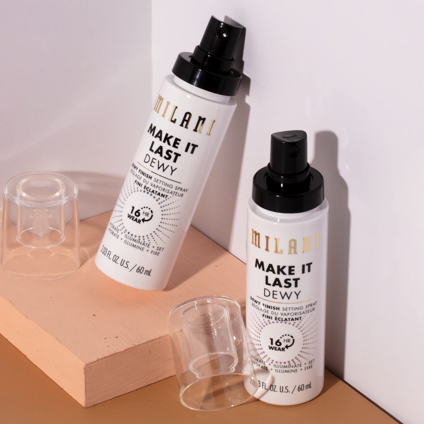 Milani Setting Spray + Primer, Make It Last Dewy - Dewy Finish Moisturizing Formula for Glow on the Go, Setting Spray for Makeup and Face Primer