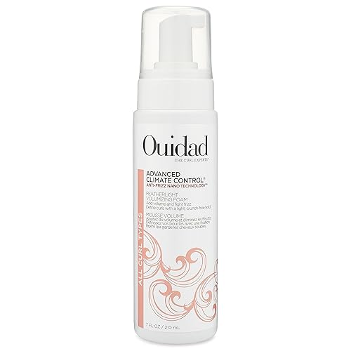 Ouidad Advanced Climate Control Volumizing Foam - 7 fl oz, Lightweight Hair Styling Foam, Anti-Frizz Nano Technology, Adds Volume, Fights Frizz