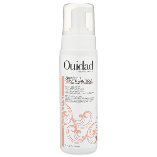 Ouidad Advanced Climate Control Volumizing Foam - 7 fl oz, Lightweight Hair Styling Foam, Anti-Frizz Nano Technology, Adds Volume, Fights Frizz