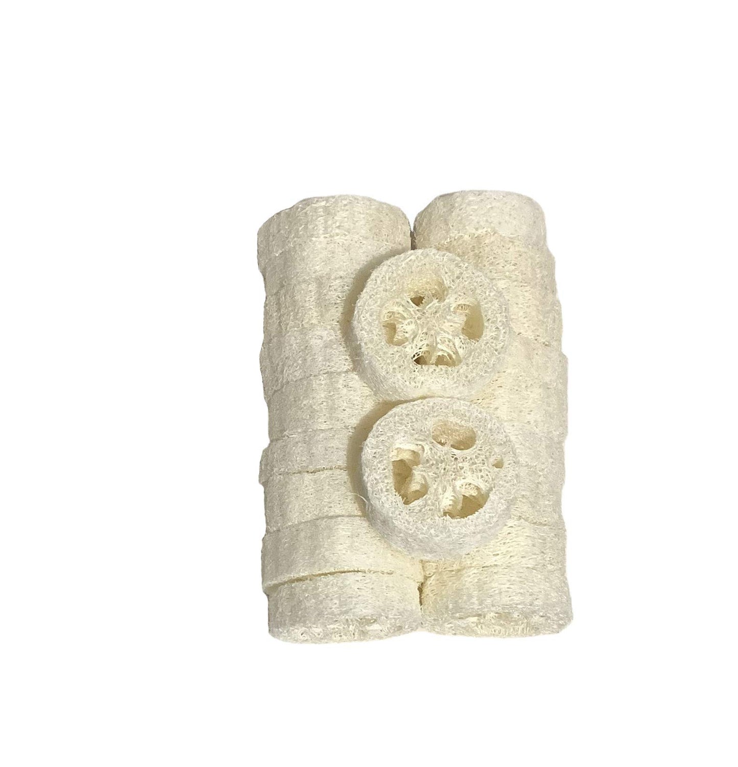2cm Natural Loofah Cuts Loofah Slices for Soap Making or Soap Dish Pack of 20
