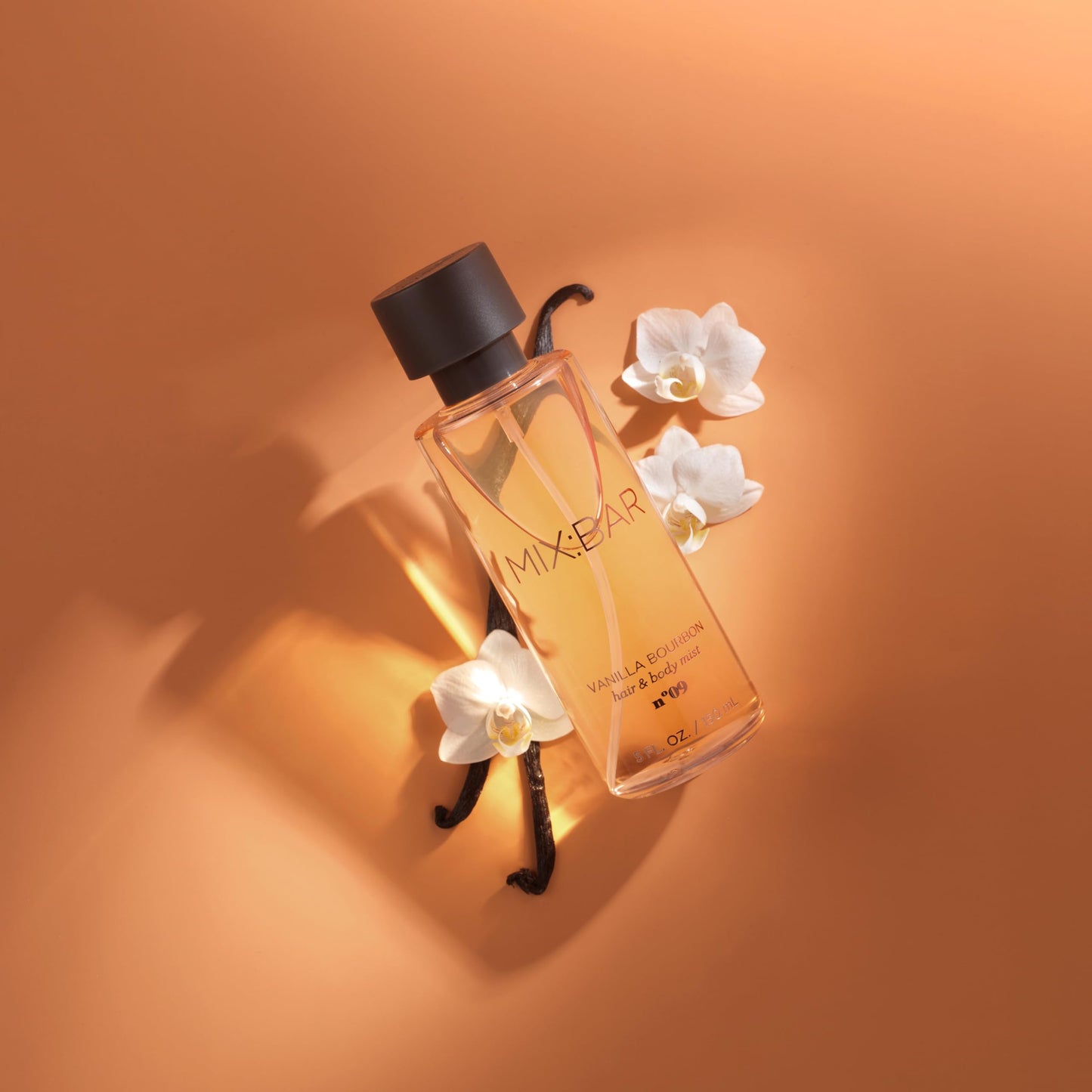 MIX:BAR Vanilla Bourbon Hair + Body Mist Spray for Women + Girls - Vanilla Bean, Sandalwood, Jasmine + Bergamot, Amber Fragrance Notes - Vanilla