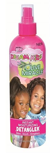 African Pride Dream Kids Olive Miracle Detangler 8 Ounce (235ml) (6 Pack)