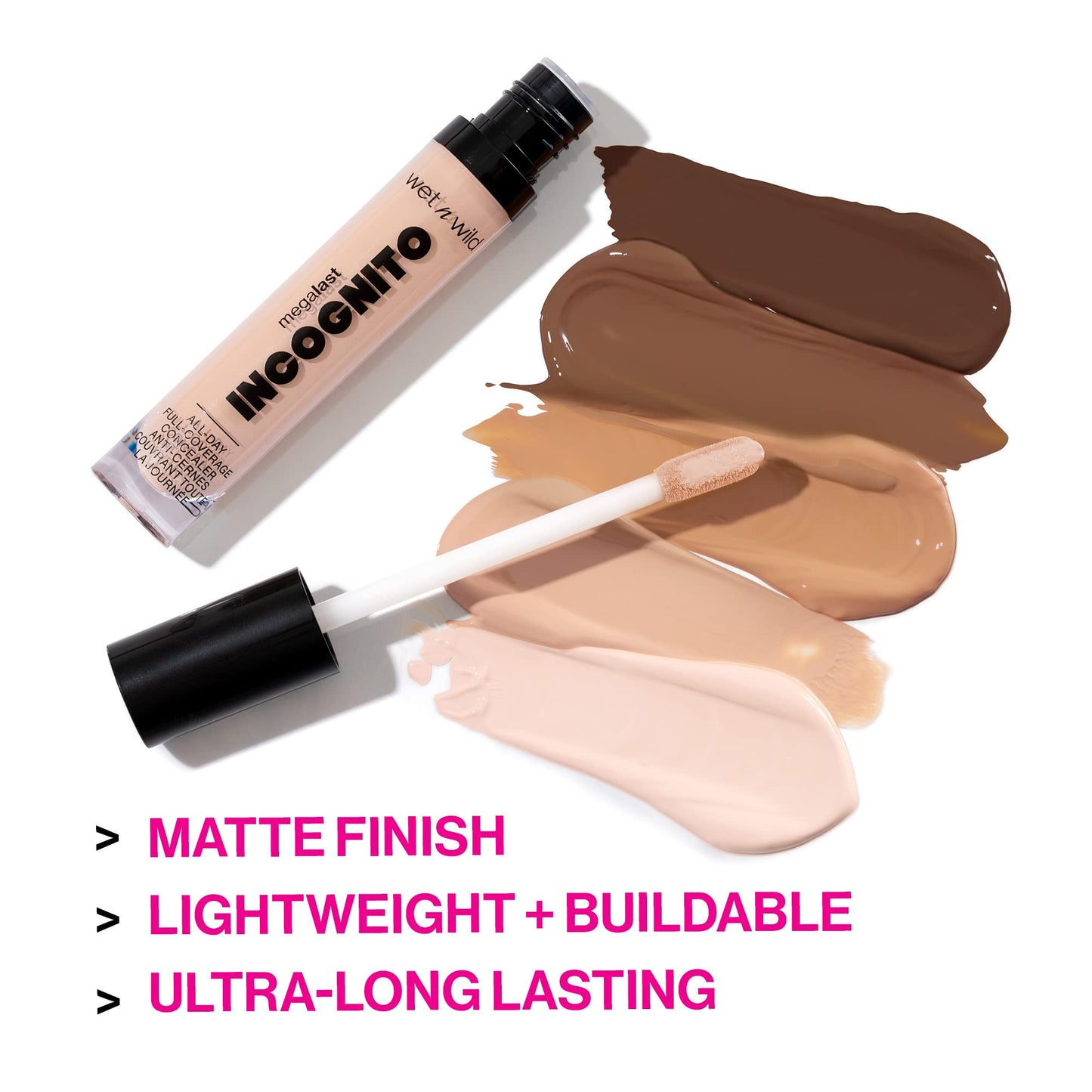 wet n wild Mega Last Incognito All-Day Full Coverage Liquid Matte Concealer, Fair Light Neutral, 0.18 Ounce Beauty and Personal Care wet n wild
