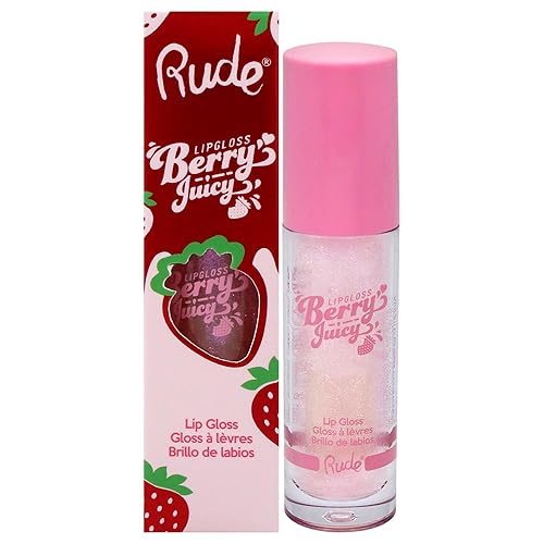 RUDE Berry Juicy Lip Gloss, Pure, 0.14 oz (Golden Hour)