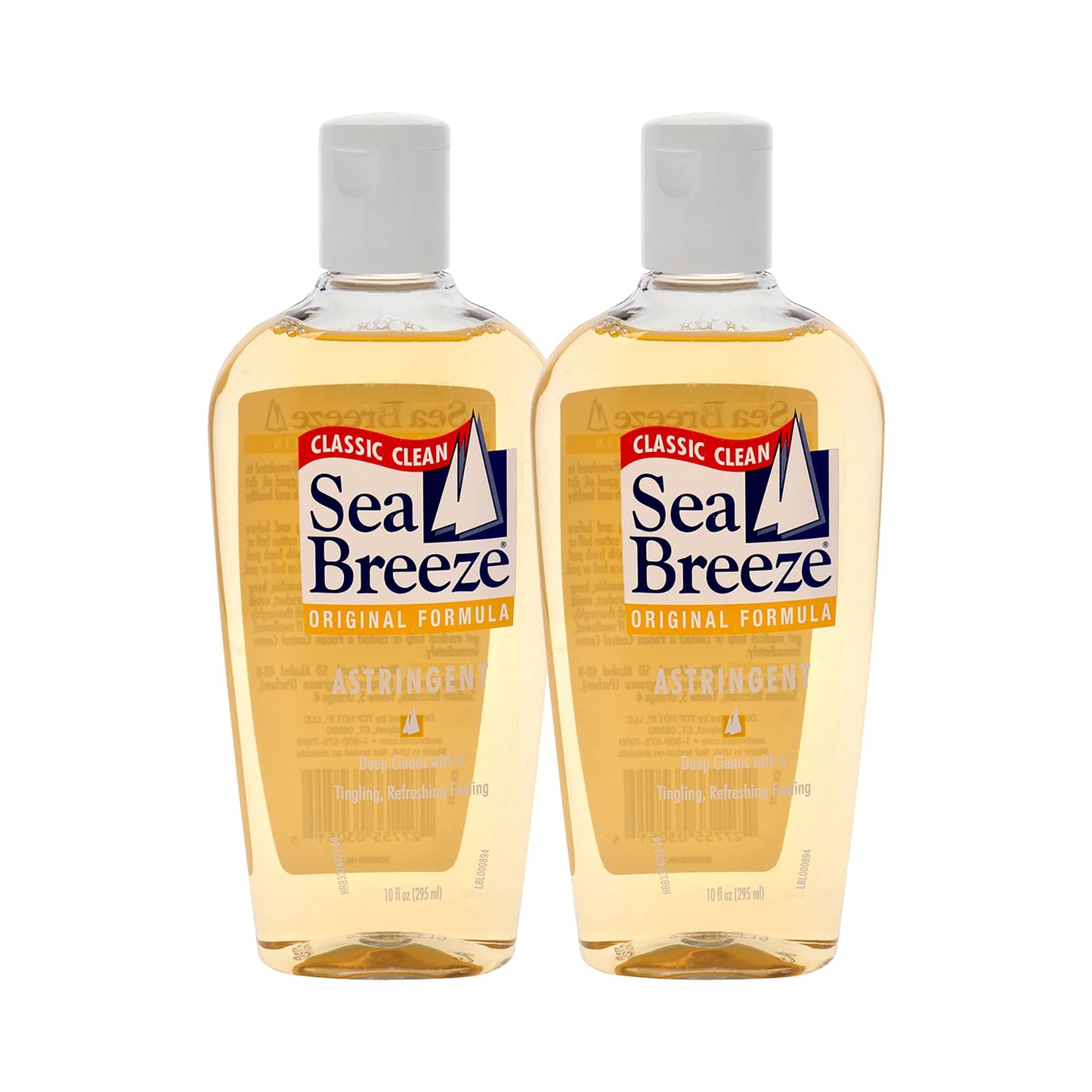 Sea Breeze Astringent Original - Facial Cleanser with Camphor and Natural Oils for Deep Pore Cleansing - Face Cleanser for Fresh, Clear Skin - 2 pc