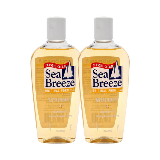 Sea Breeze Astringent Original - Facial Cleanser with Camphor and Natural Oils for Deep Pore Cleansing - Face Cleanser for Fresh, Clear Skin - 2 pc