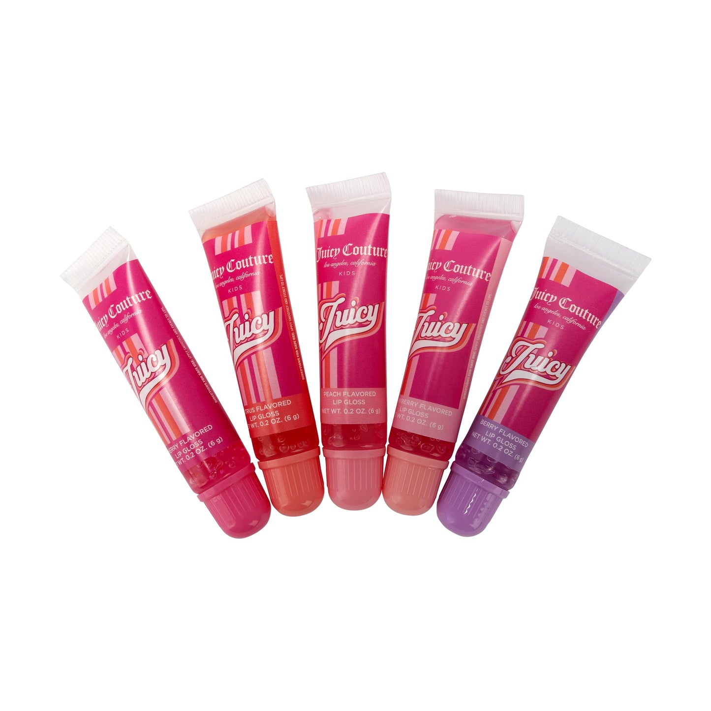Juicy Couture Lip Gloss Makeup Set - 5 Gloss Shades with Cute Packaging for Girls & Tweens