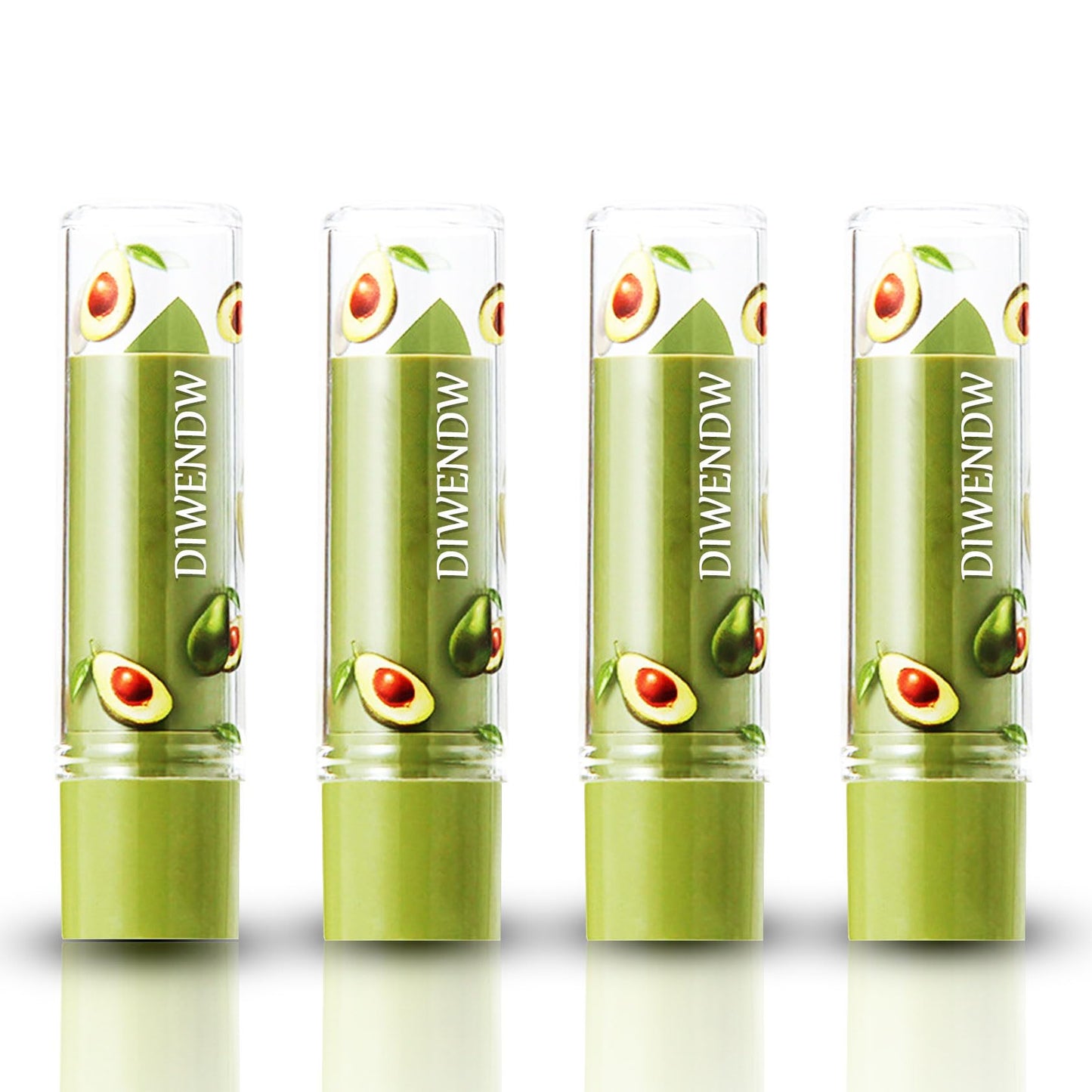 4 Pcs Avocado Color Changing Lipstick for Women,PH Mood Magic Lipstick Makeup Gift Set,Waterproof Lip Moisturizer Pigmented Long Lasting Tinted Color