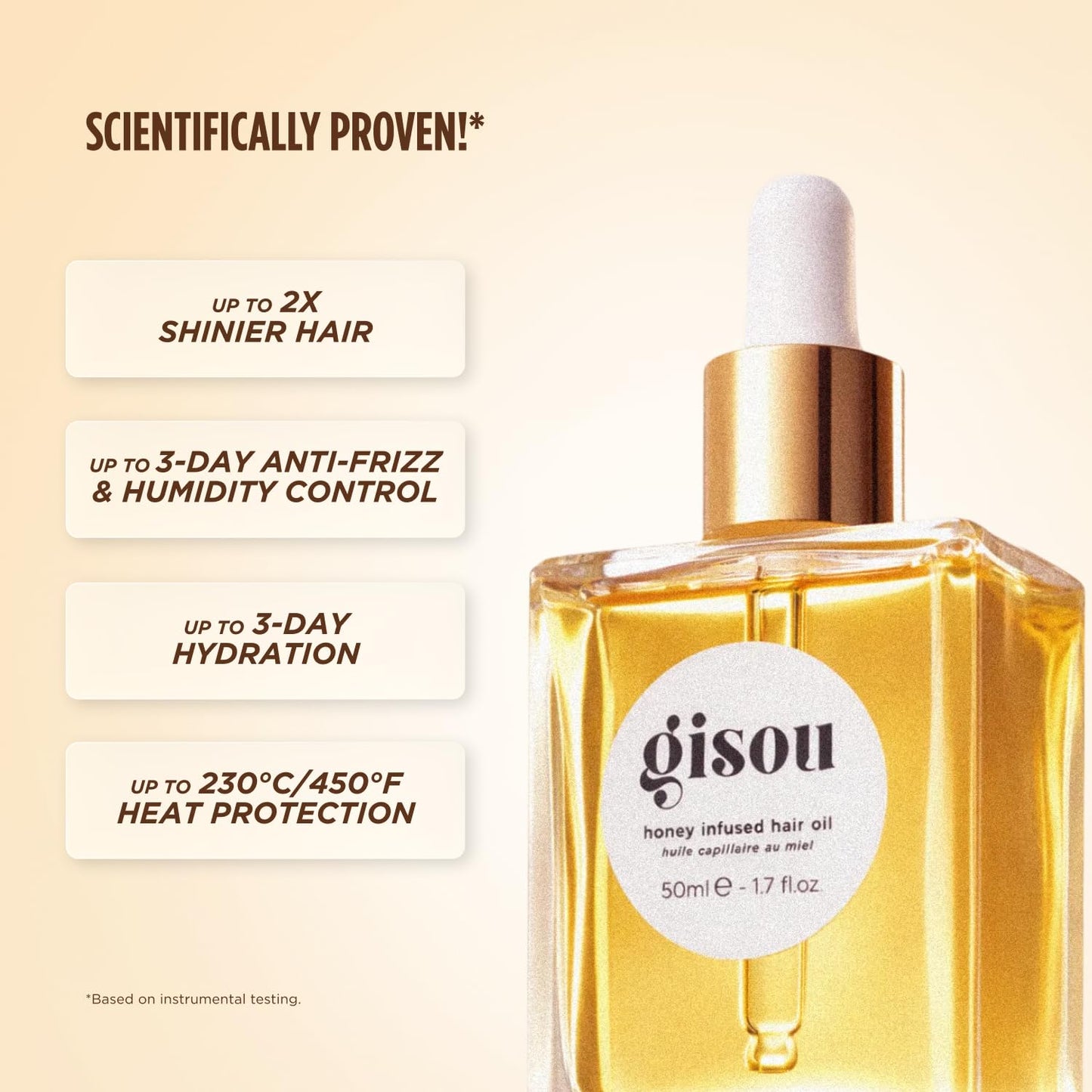 Gisou Honey Infused Hair Oil (1.7 Fl Oz) Beauty and Personal Care Gisou